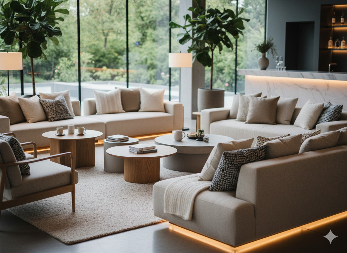 Moderne loungeområde